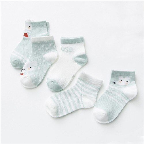 Baby Socks Cartoon Designs (Set of 5 pairs)